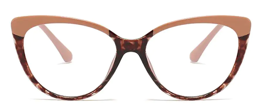 Pippa: Cat-eye Khaki-Tortoiseshell Glasses