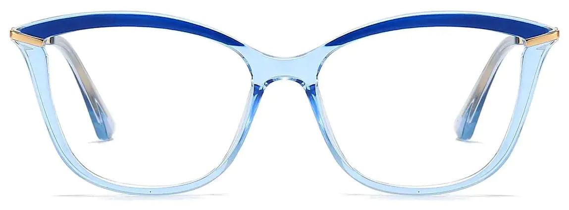 Huntley: Cat-eye Blue-Light/Blue Glasses