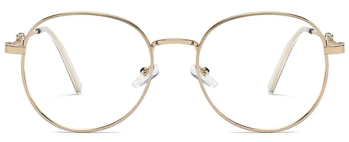 Imani: Round Gold Glasses