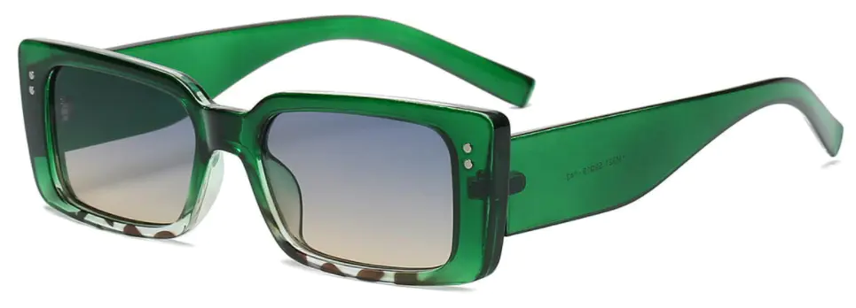 Rectangle Emerald Sunglasses for Women