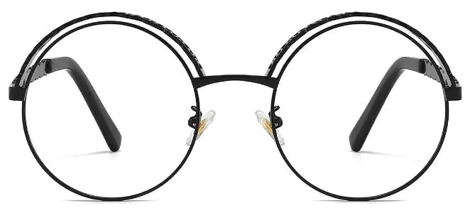 Poppy: Round Black Glasses