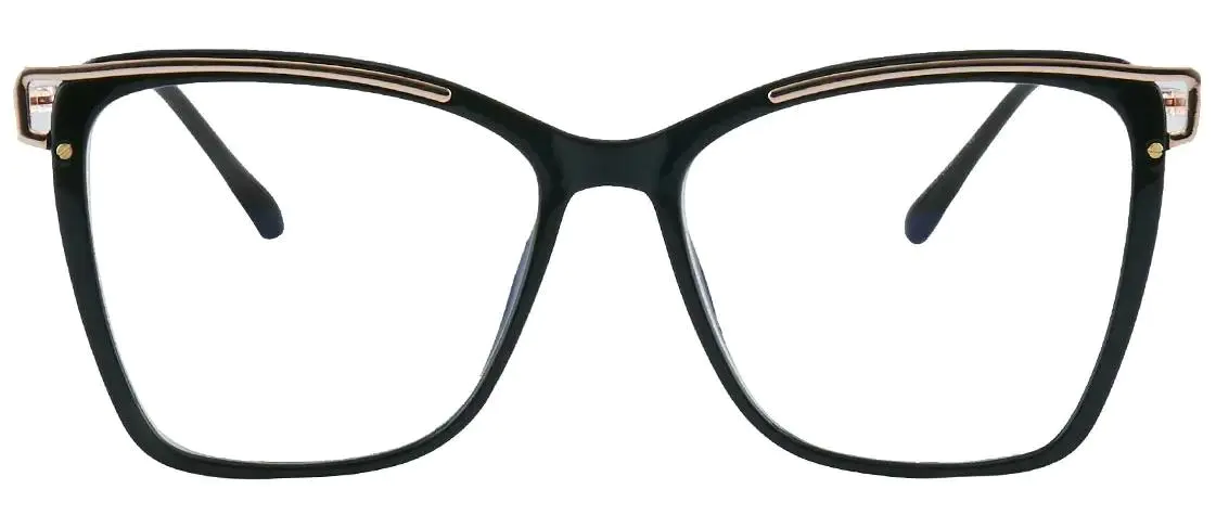 Halia: Square Black Glasses