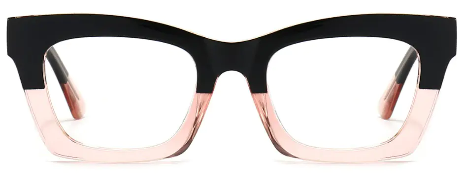 Laelia Rectangle Black-pink Eyeglasses
