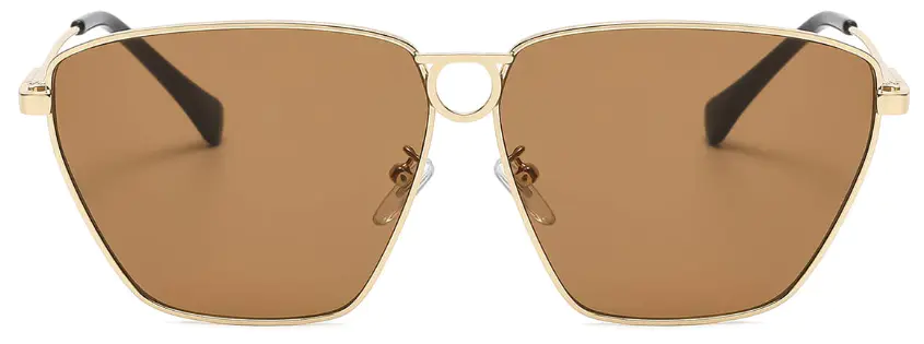 Sorcha: Aviator Brown Sunglasses for Men and Women