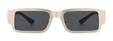 Rectangle Silver/Grey Sunglasses for Women and Men