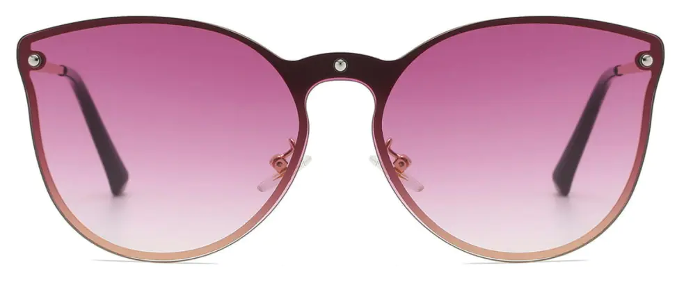 Thierry: Cat-eye Purple Sunglasses for Women