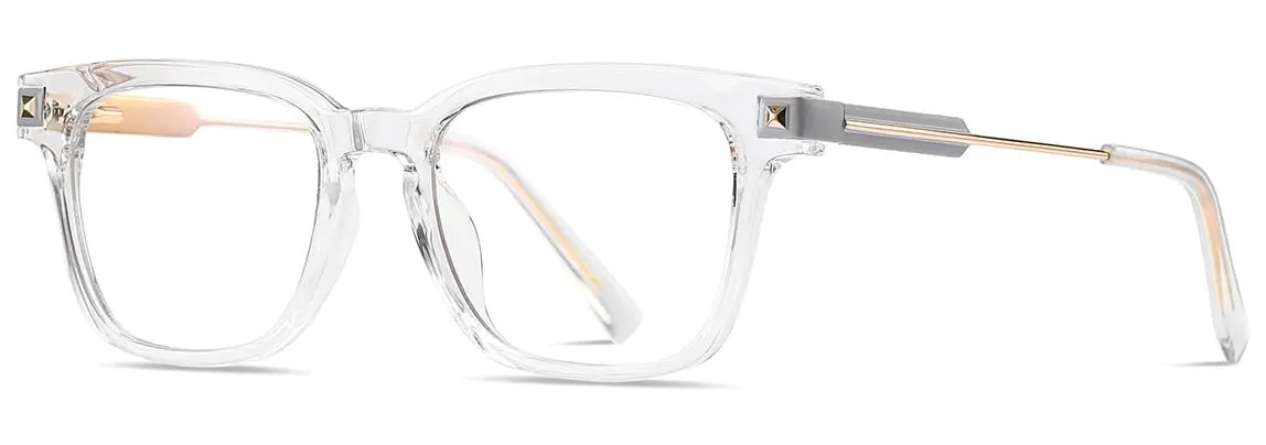 Pasa: Square Clear Glasses