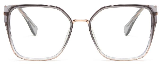 Nors: Square Grey Eyeglasses