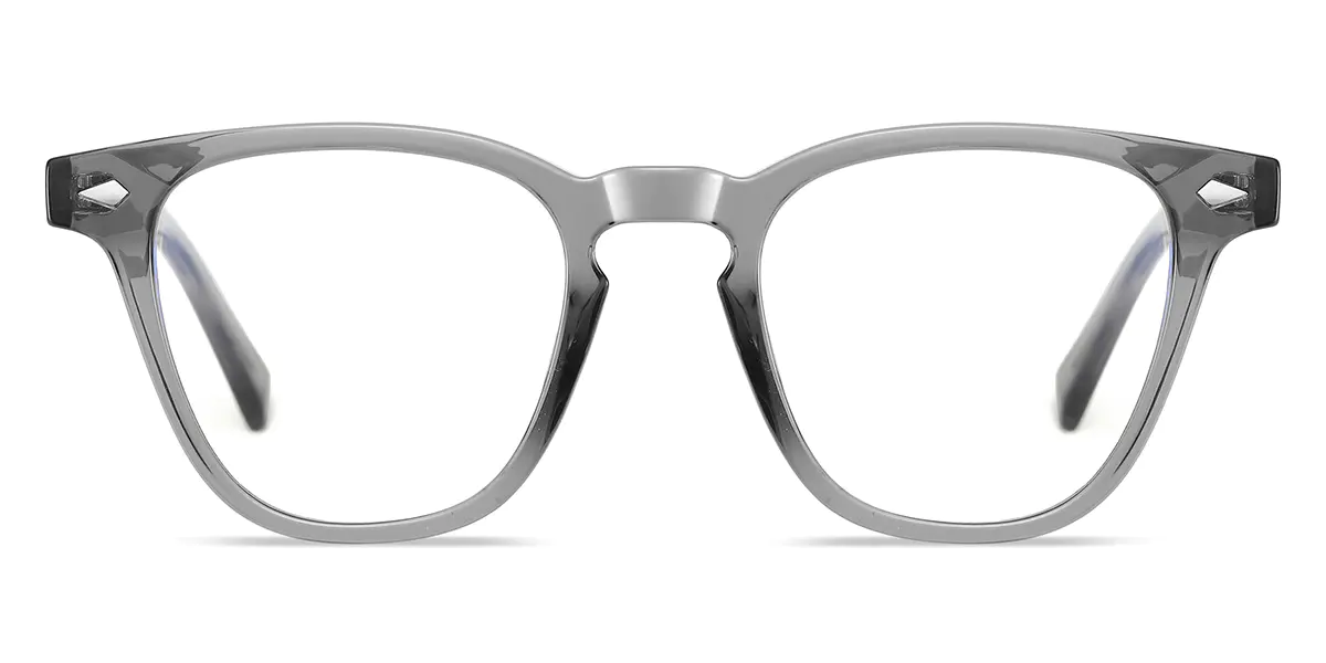 Square Grey Glasses for Men and Women