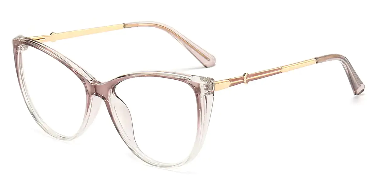 Cat-eye Gradient-Cameo/Brown Glasses for Women
