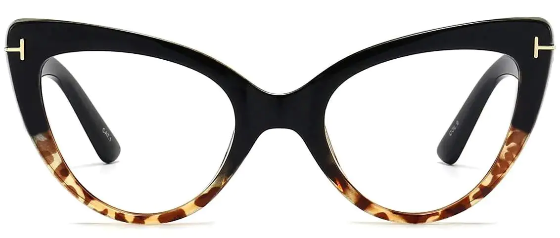 Abyssinia: Cat-eye Black/Tortoiseshell Glasses