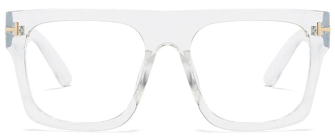 Asteria: Square Transparent Glasses