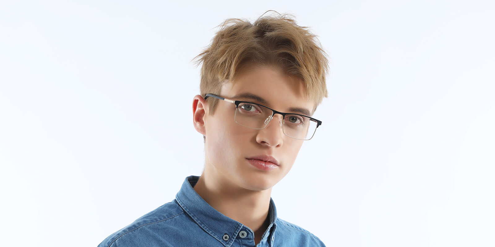 Spectrum Rectangle Black Eyeglasses For Men Lensmart Online