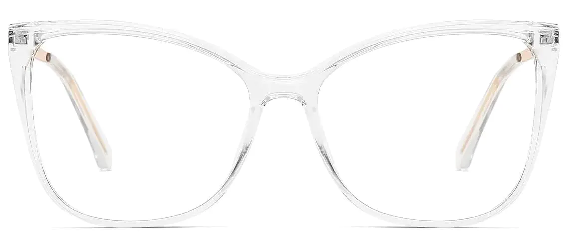Kelyce: Square Transparent Glasses