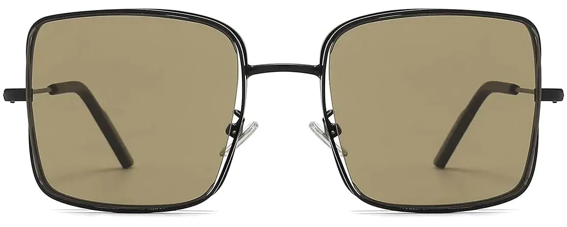 Deserey: Square Black/Grey Sunglasses