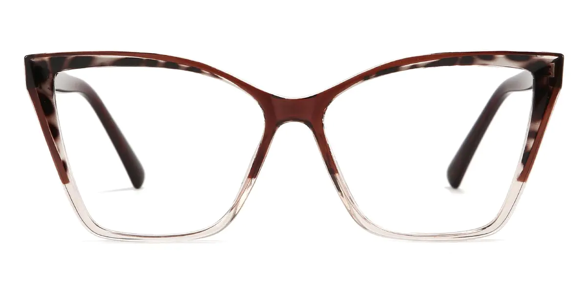 Cat-eye Brown Glasses for Women