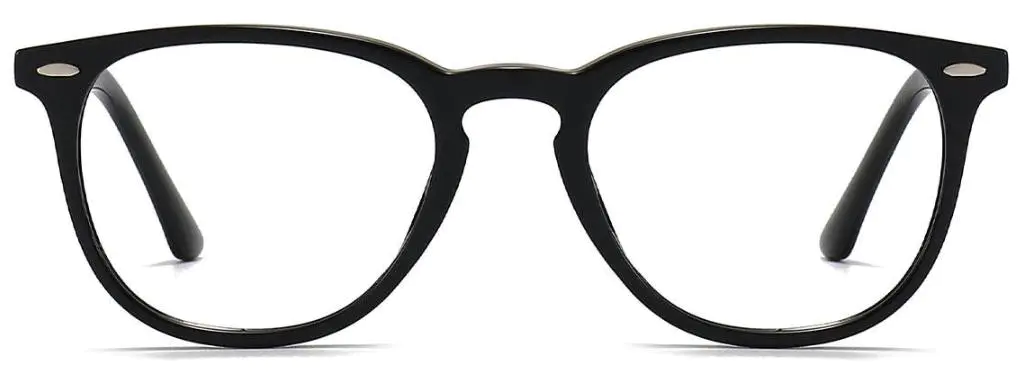Dylan: Oval Black Glasses