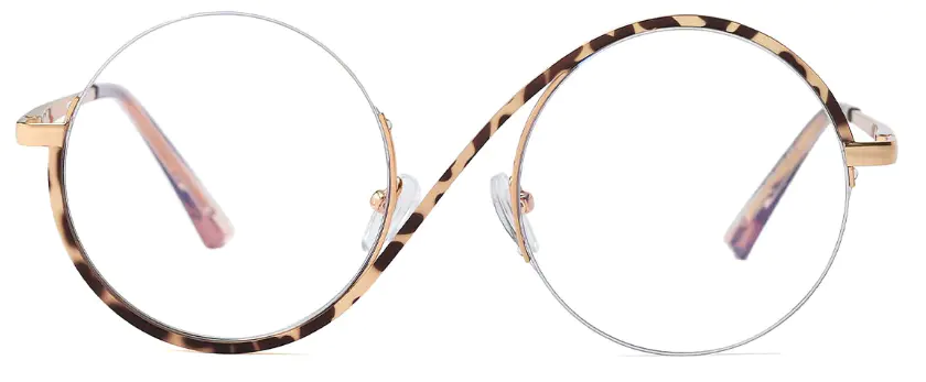 Nevaeh: Round Tortoiseshell Eyeglasses for Women