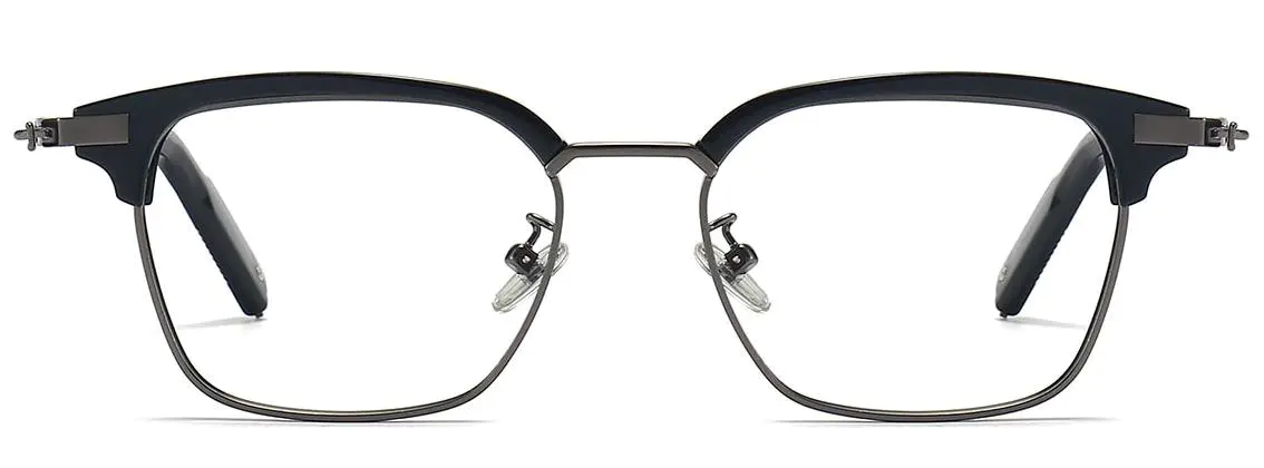 Olalla: Rectangle Gun-Black Glasses