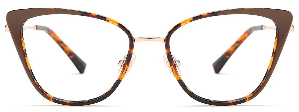 Harlotte: Cat-eye Ash/Brown-Tortoiseshell Glasses