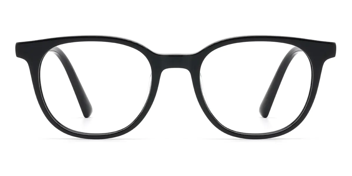 Oval Black Glasses for Women