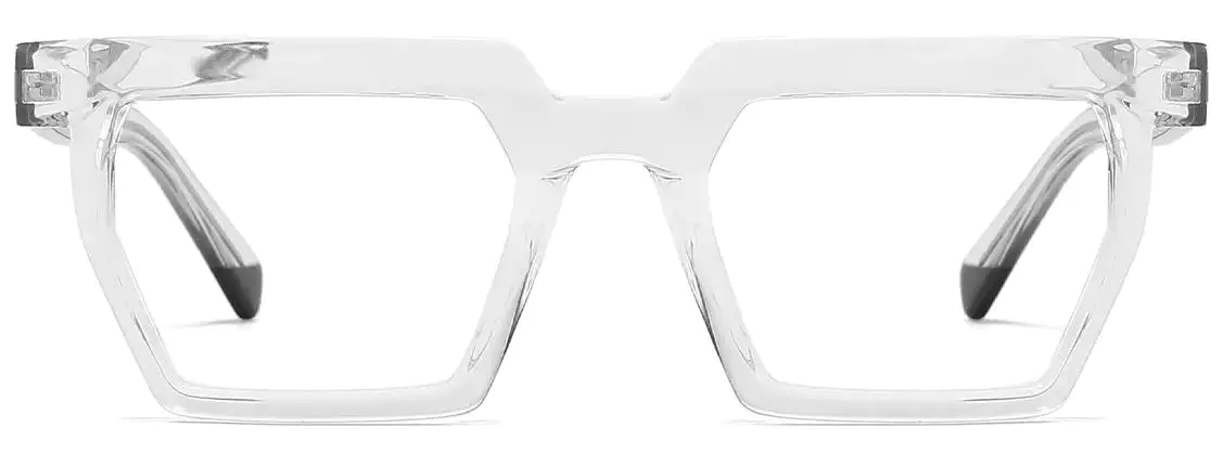 Neo: Rectangle Transparent Glasses