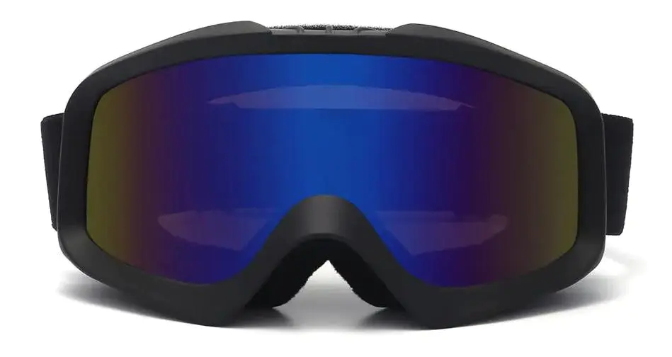 Valery: Black/Blue mercury Ski Goggles