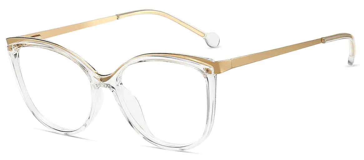 Baltasaru: Cat-eye Transparent Glasses