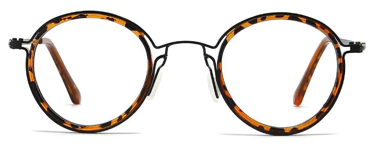 Round Tortoiseshell Glasses for Women and Men