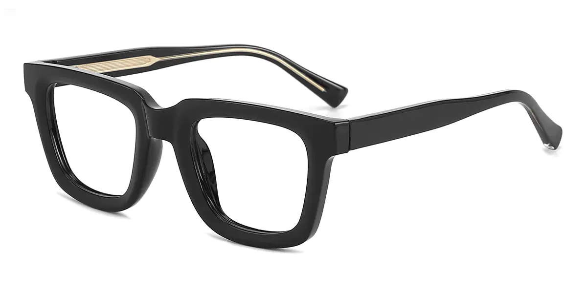 Rectangle Black Glasses for Women