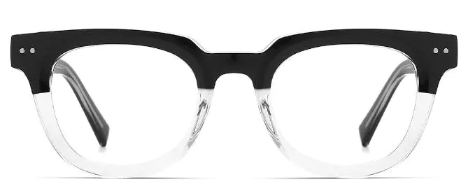 Arlo: Square Black/Clear Eyeglasses
