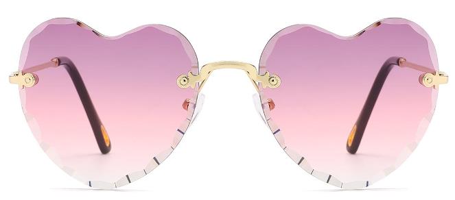 Oval Pink Sunglasses