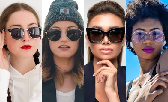 sunglasses colors for different skin tones