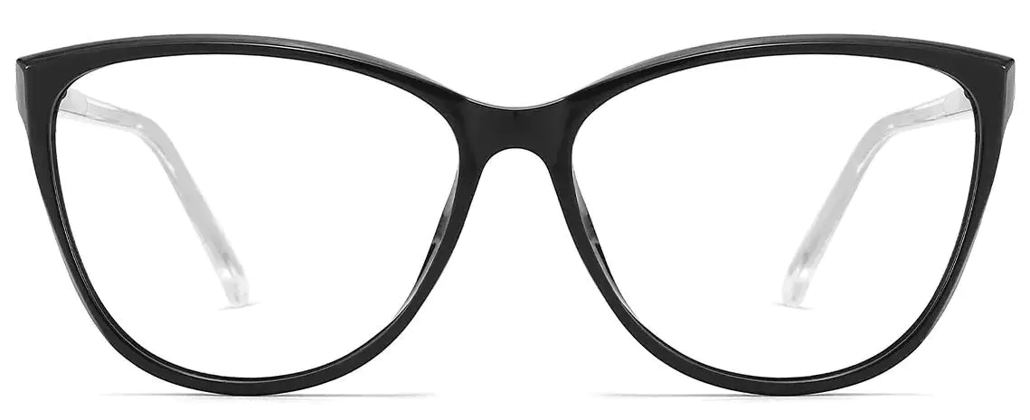 Oren: Cat-eye Black Glasses