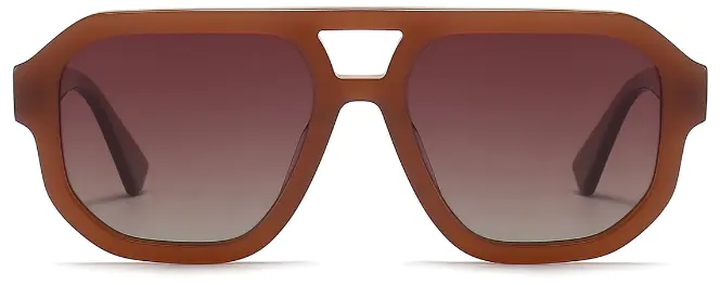 Sosa: Aviator Brown/Brown Sunglasses for Men and Women