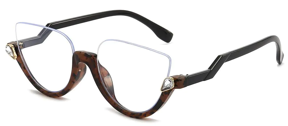 Mozana: Cat-eye Deep Tortoiseshell Glasses