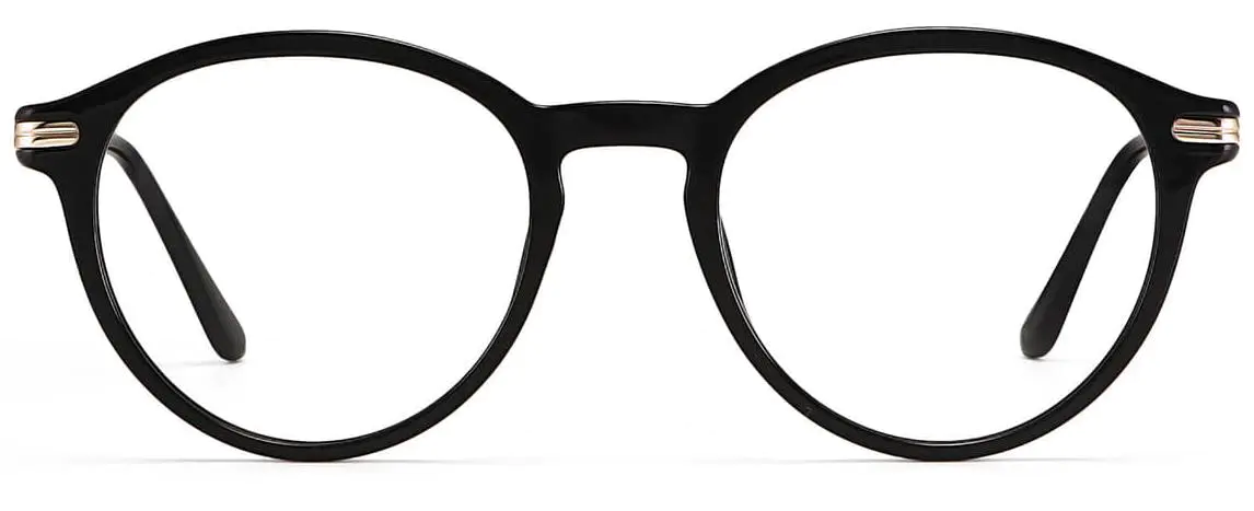 Oscar: Oval Black Glasses