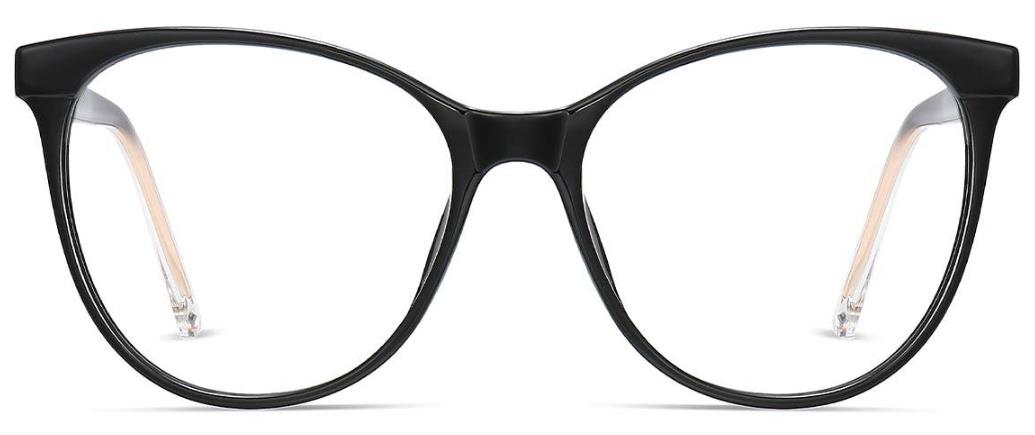 Elizaveta: Oval Black Glasses