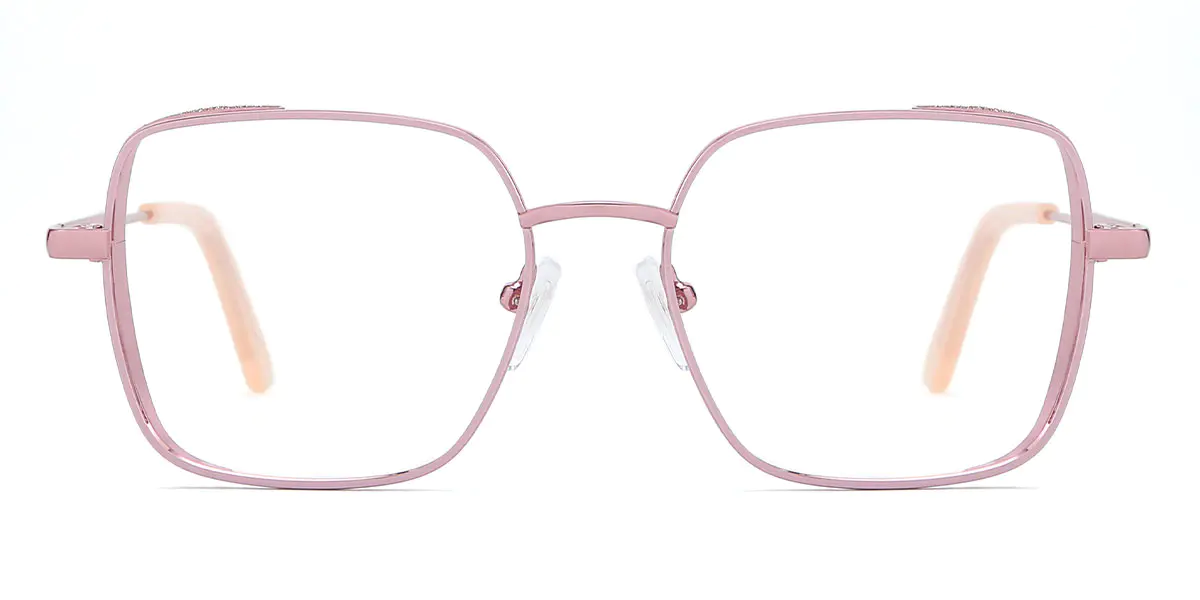 Rectangle Pink Glasses for Women