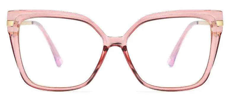 Square Pink Glasses for Women