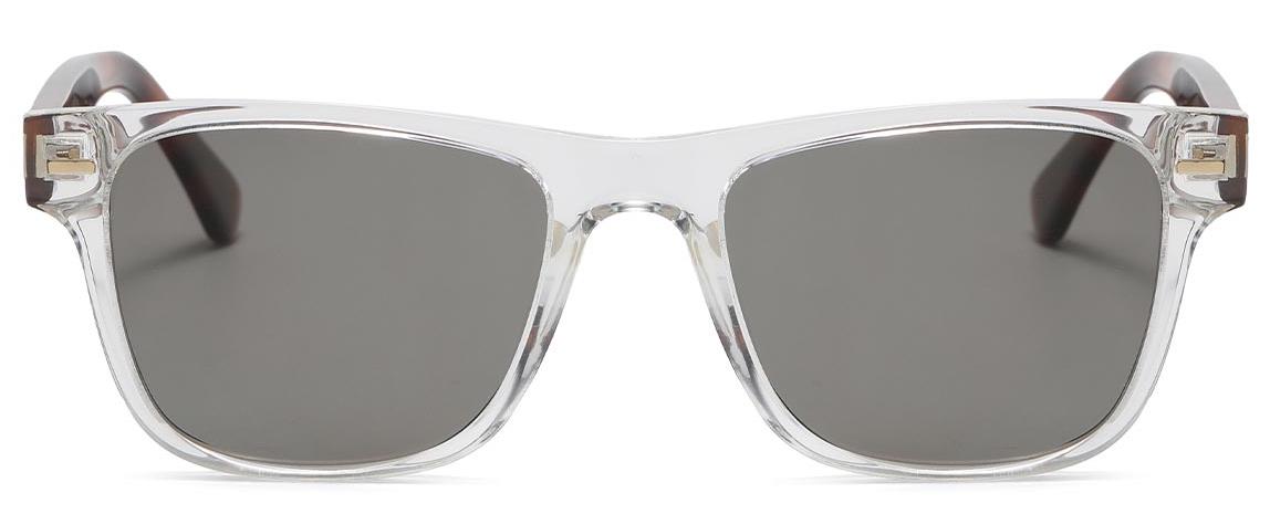 Temwa: Square Clear/Grey Sunglasses