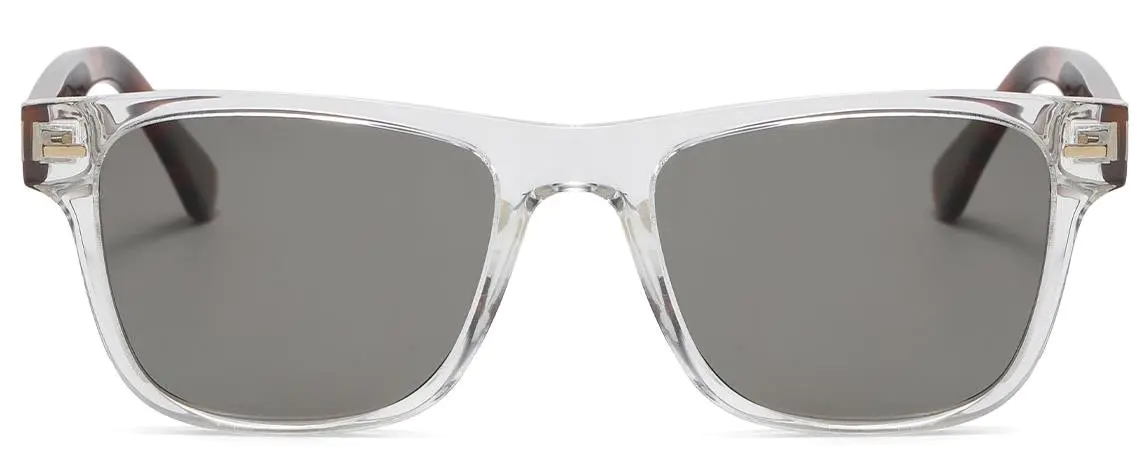 Temwa: Square Clear/Grey Sunglasses