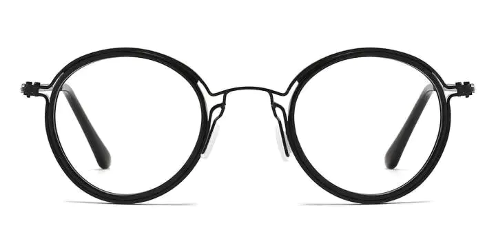 Round Black Glasses for Women and Men