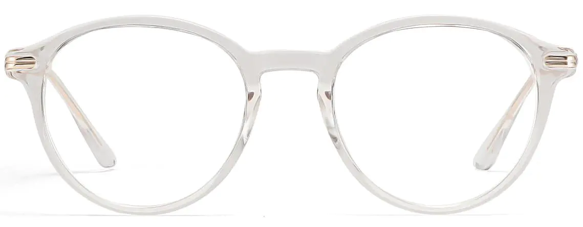 Oscar: Oval Transparent Glasses