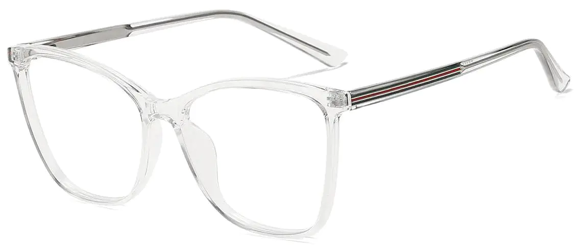 Ligeia: Rectangle Transparent Glasses