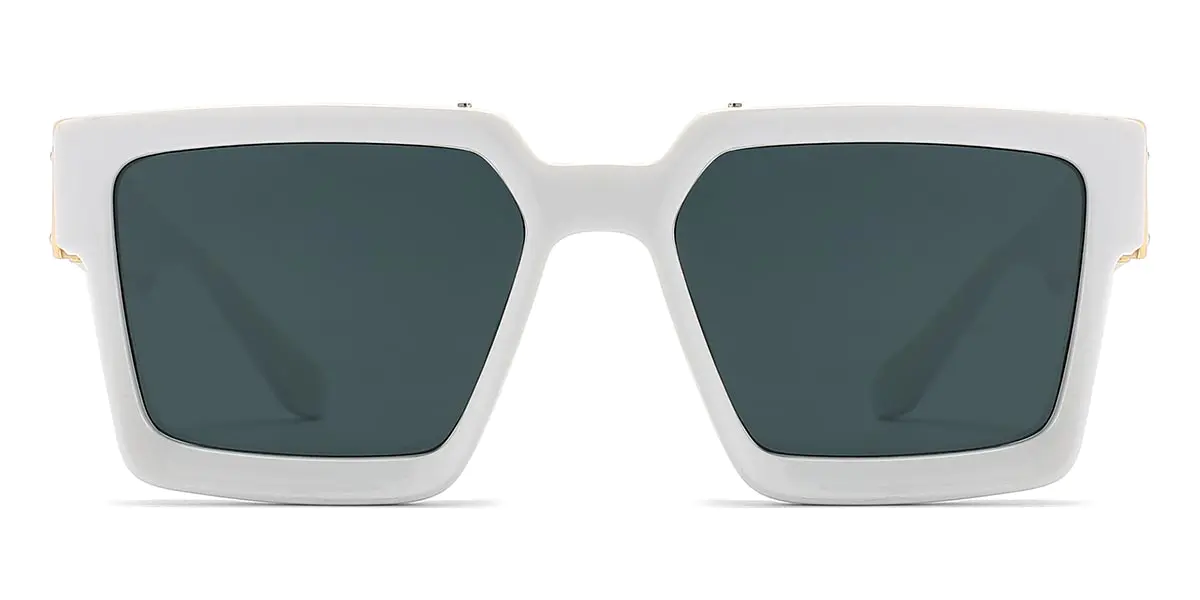 Square White/Grey Sunglasses for Men