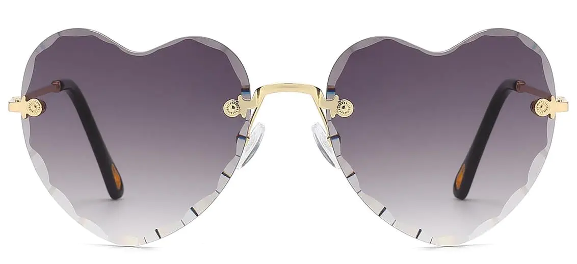 Efah: Oval Gradient-Purple Sunglasses