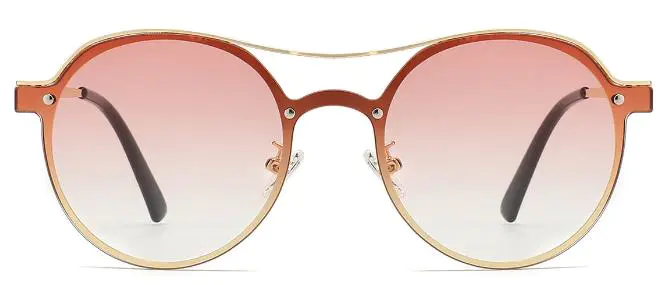 Rabih:Aviator Red/Champagne-Gradual powder Sunglasses