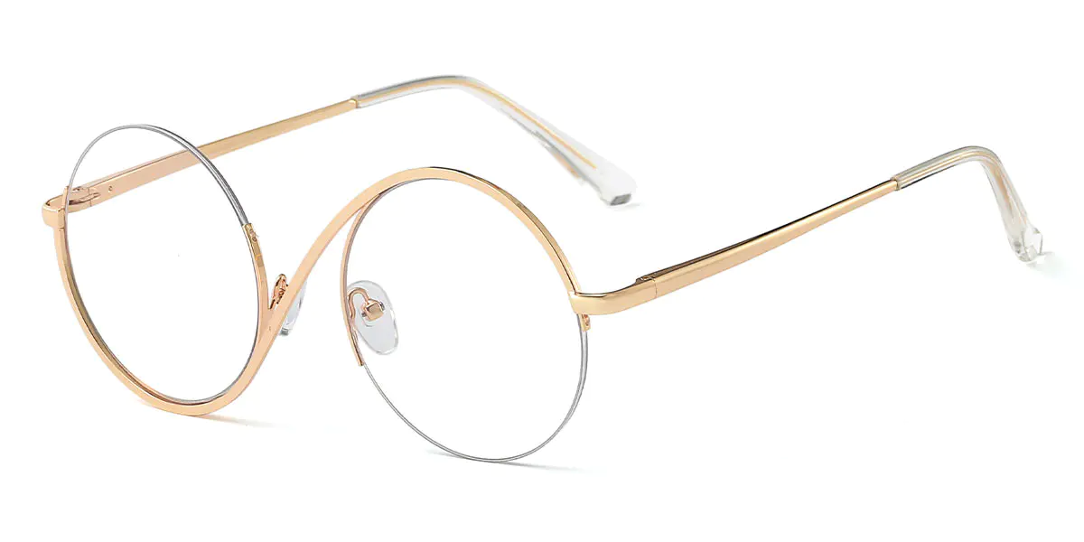 Round Gold Glasses for Women