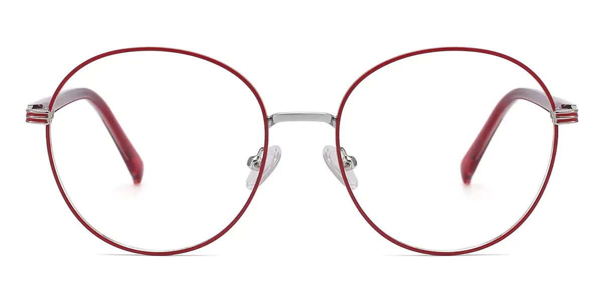 Round Red Glasses for Men and Women